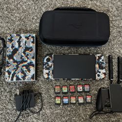 Nintendo Switch OLED Bundle + 10 Games + Case – Gently Used