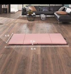 Pink floor mat