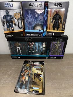 Star Wars Black Series Lot Droids 3 Pack Darth Maul Mandalorian 