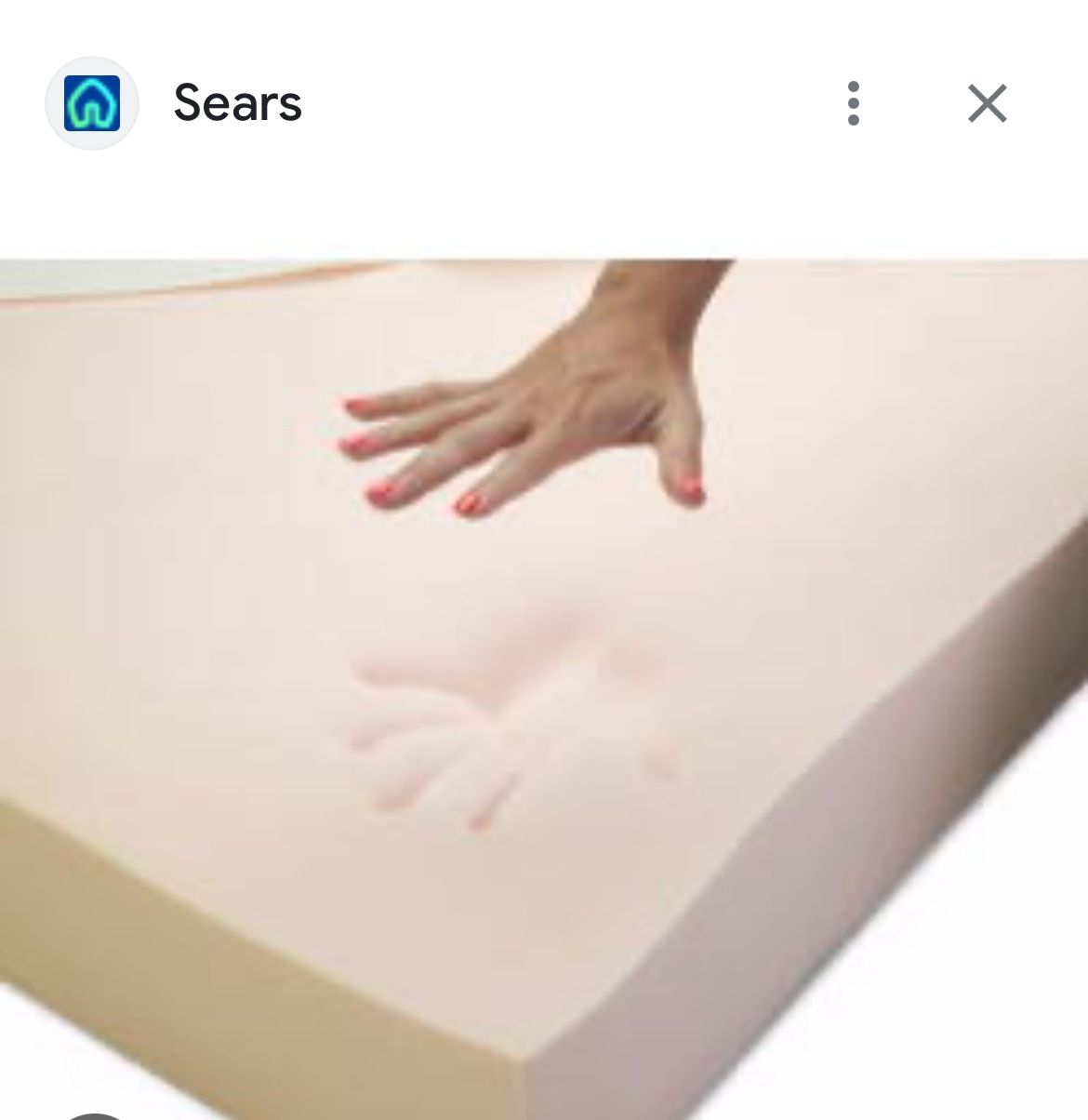 Sears Twin Memory Mattress
