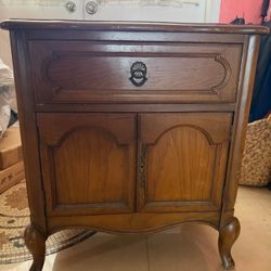 Solid Wood Nightstand 