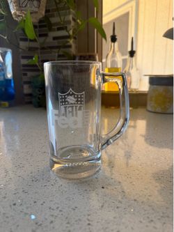 Vintage NFL glass mug
