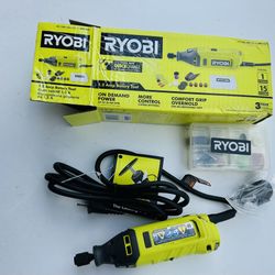 RYOBI RRT100 1.2 Amp Corded Rotary Tool With Accessories