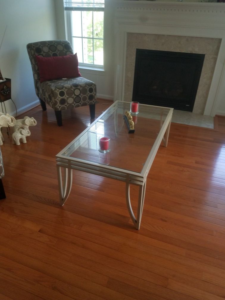 Coffee table and end tables for sale.