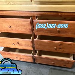 Six Drawer Dresser Tocador New Oak Chest Mueble Nuevo New 