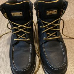 DEWALT Flex Moc Nano Composite 6” Work Boot Mens 9.5 Black GREAT SHAPE