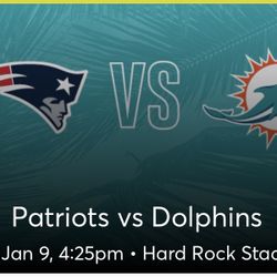 Miami Dolphins v New England Patriots