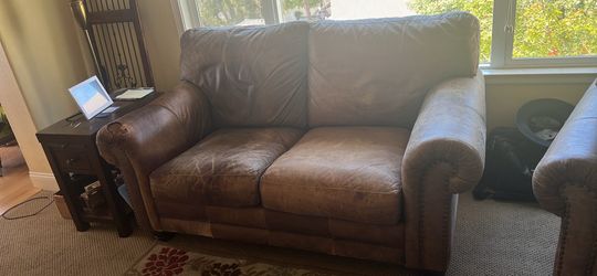 Free Leather Loveseat