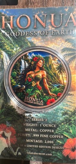 Honua Goddess of Earth Copper Coin