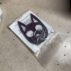 Cat Keychain 3x2 Inch