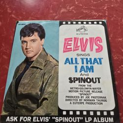 Elvis 45rpm Record Nice Picture Sleeve 