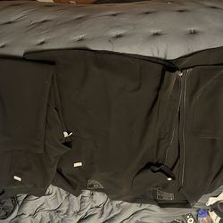 Figs scrubs with jacket black xs