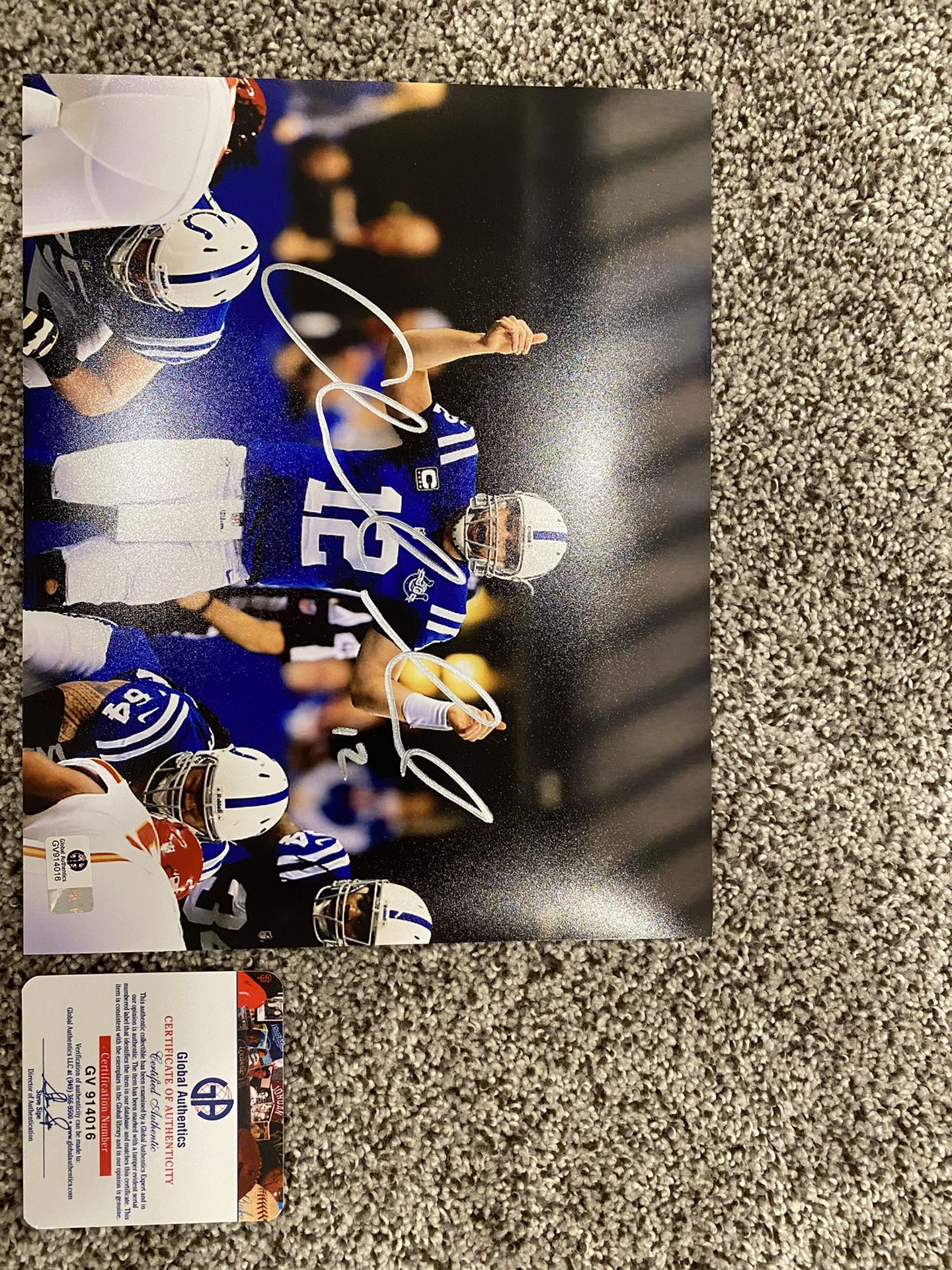 Andrew Luck signed 8x10 with COA