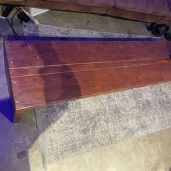 Wooden bench 