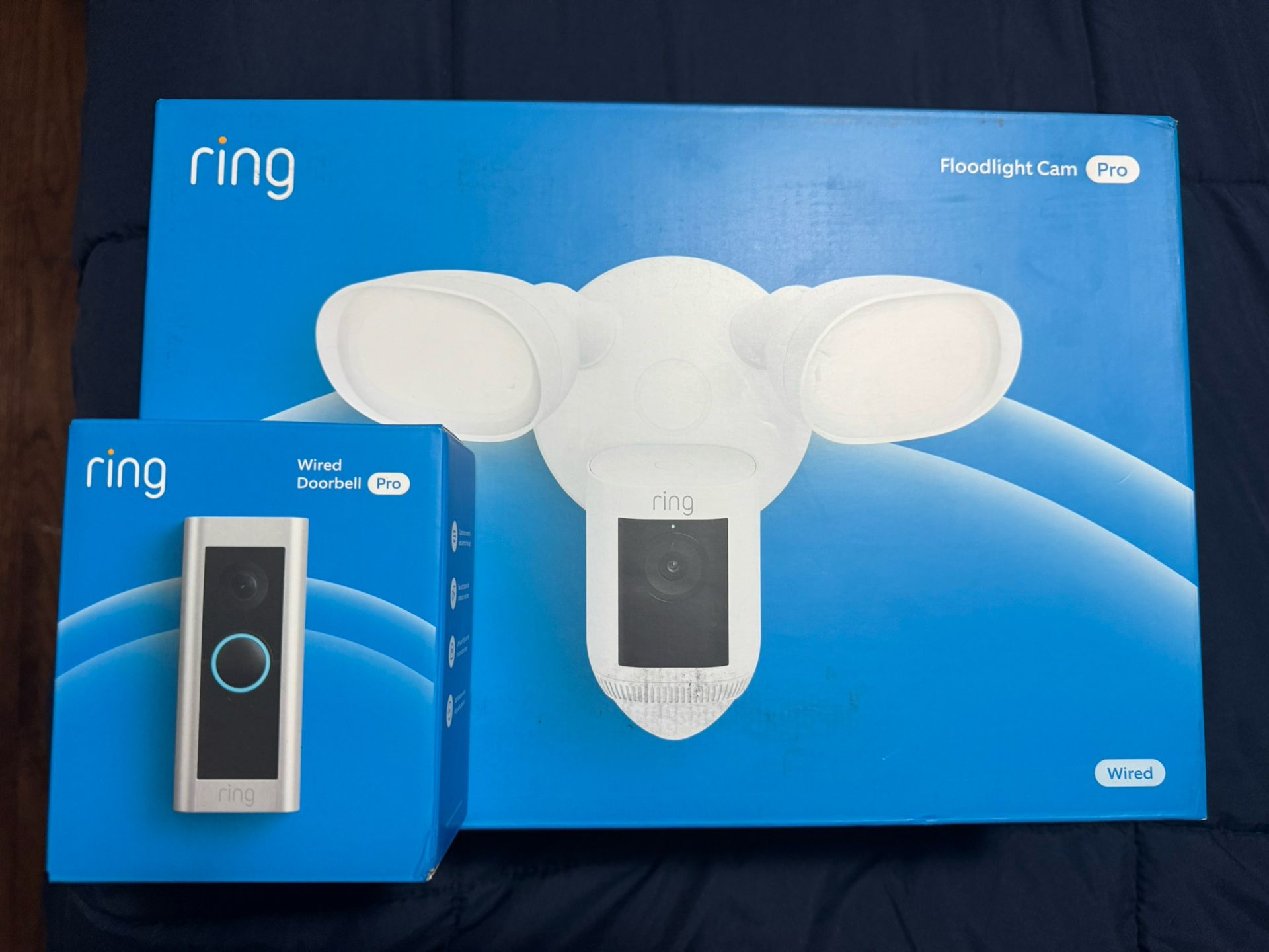 Ring Wired Floodlight Cam Pro + Wired Doorbell Pro