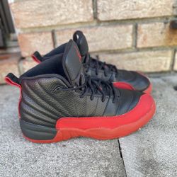 Air Jordan 12 Retro 2025 Flu Game Black Red PS Size 3Y
