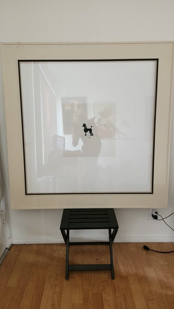 ⁹MUST SELL NOW!! Barbara Barry for Soicher Marin Giclée "Large Poodle Silhouette I"