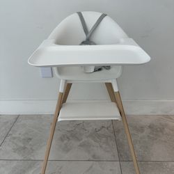 Stokke Clikk High Chair in White — EUC