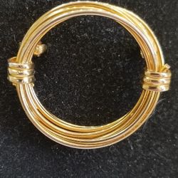 Plated Circular Pin. Two Tone