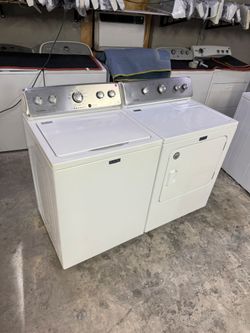 Maytag Washer and Electric Dryer, Clean, tested and ready to go. You may test at my location.
60 day warranty on all appliances. (If it stops working 