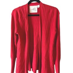 Anthropologie angle of the north Elegant Women's Red Cardigan size small