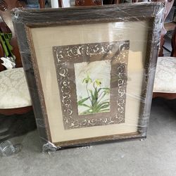 Large Picture With Glass Frame