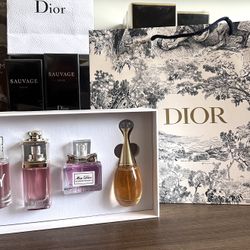 Perfect Luxury Dior Perfume Gift Set, Brand New With Box And Bag, 4 Bottles, Best Gift 