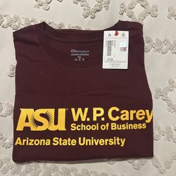 Arizona State University ASU W.P. Carey Shirt 2XL With Tags 