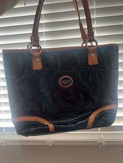 Coach bag purse SHINY BLACK
