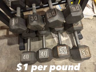 Dumbbell set 400lbs