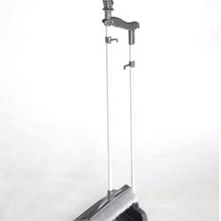 Broom With Steel Dust Pan Set, New
