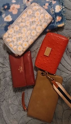 Lot of 4 Women's Wallets Kate Spade Michael Kors