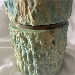 Carved Rock Jar