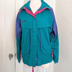 Columbia 80s 90s Reversible Jacket Powder Keg Women's Size Medium