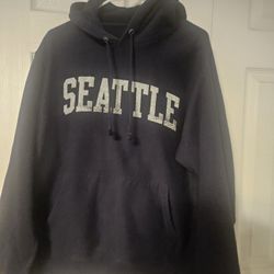 Mens Champion Seattle Hoodie Size Large 