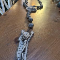 67” Large Vintage Resin Wall Rosary
