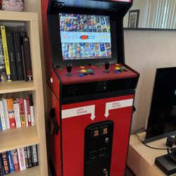 Full Custom Arcade Cabinet for Collectors w/ Lighted Coin Door 