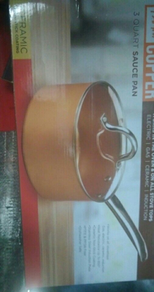 PARINI Copper 3 qt Sauce Pan (NEW)