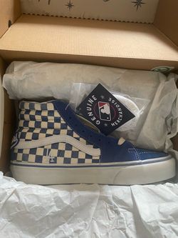 vans x  dodgers vans sk8 hi size 9