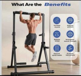 Foldable Pull Up Bar Free Standing, Strength Training Pull-up Bars Adjustable Pull Up Station, Power