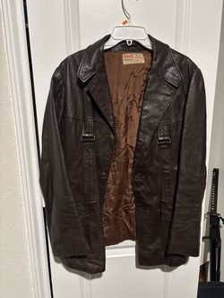 Vintage Iwanir Fashions Brown Leather Jacket