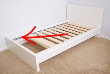 Ikea Malm Twin Bed Metal Side Rail Parts