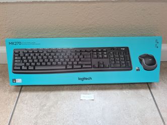 Logitech MK2270 Wireless Keyboard and Mouse Combo Black (contact info removed)36 New 2.4 GHz
