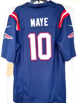 PATRIOTS #10 DRAKE MAYE STITCHED REPLICA JERSEY