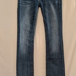 Jeans Miss Me Boot Leg JP53658 Size 29 Experience The Timeless Style With Miss Me Blue Straight Leg Boot Jeans JP5365B Size 29