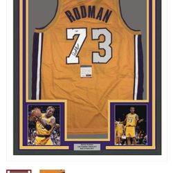 Dennis Rodman Lakers Signed Jersey Authenticity 