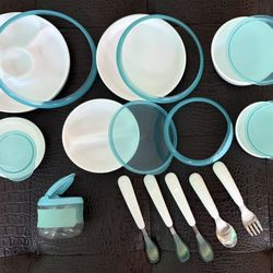 19-Piece OXO Tot Baby Feeding Set – Blue Lot (Green Set Also Available)
