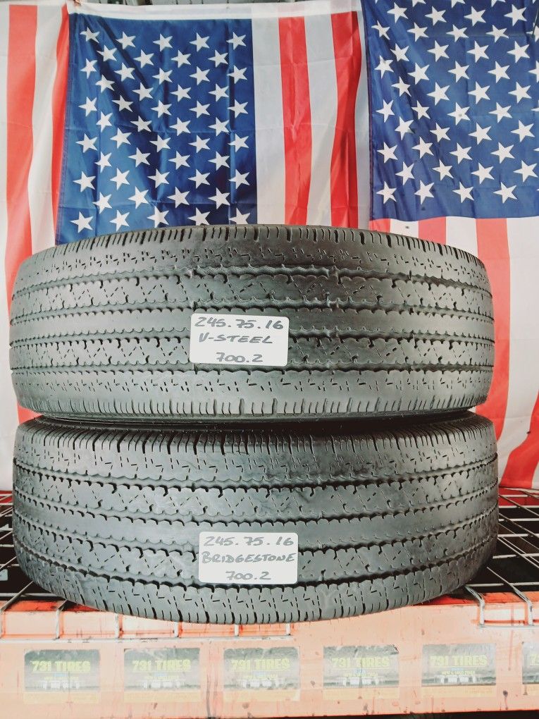 ✅️ LT245/75R16 BRIDGESTONE V-STEEL 245/75R16 LOAD RANGE E 10PR 245 75 16
