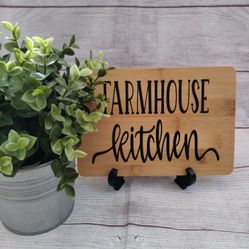 Farmhouse Kitchen Wood Sign Decor 