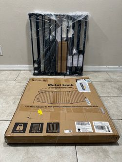 Extra Wide Pet Gate / Safety Gate - Fits Openings 29.4” - 78”